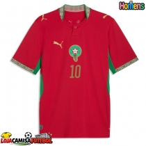 Camisa de Futebol Marrocos Brahim Diaz #10 Equipamento Principal Mundo 2026 Manga Curta
